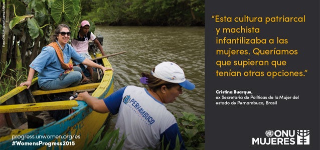 "Esta cultura patriarcal y machista infantilizaba a lor mujeres. Queriamos que supieran que tenian otras opciones."